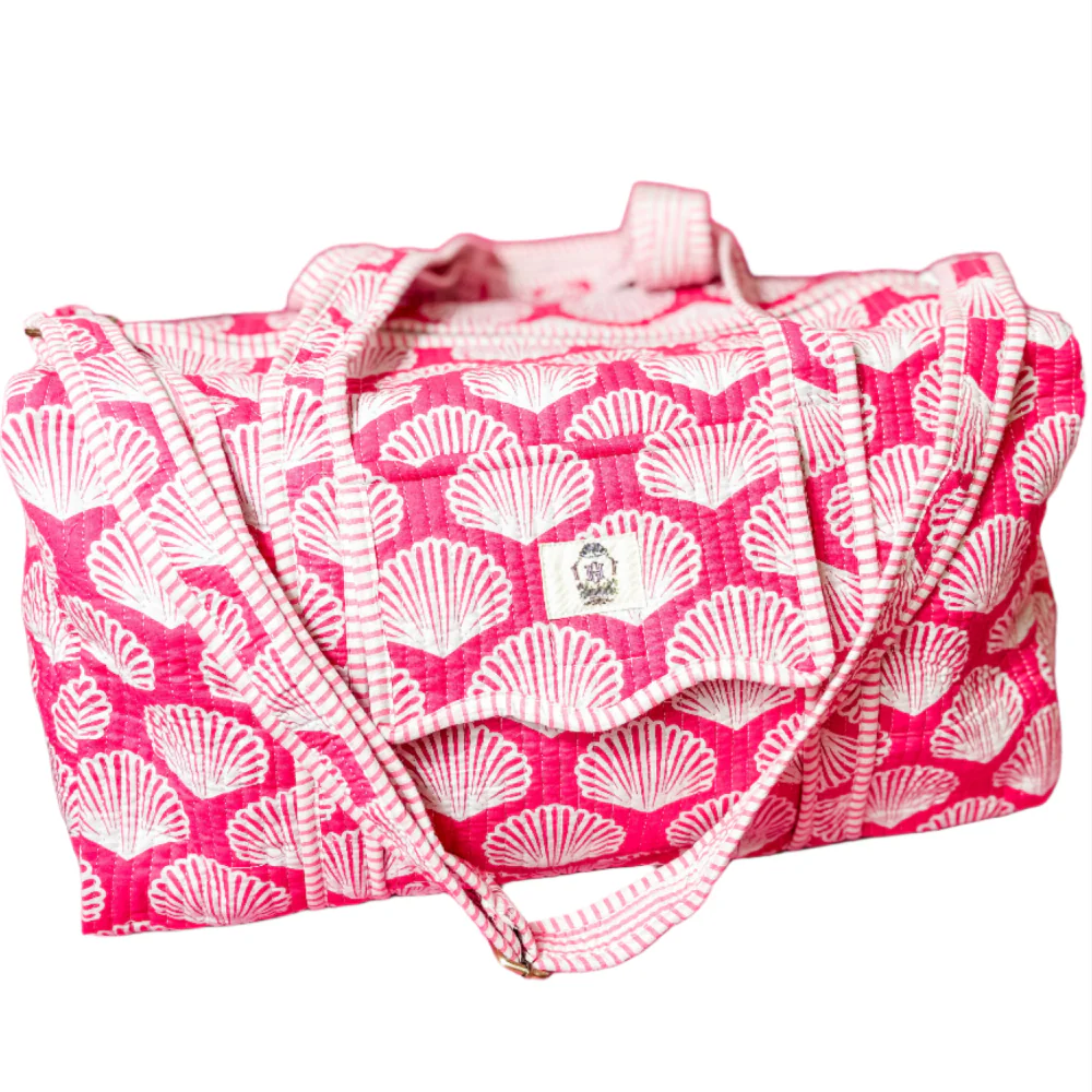 Heart of Grace Quilted Cotton Duffel Bags - 10" x 10" x 19" - Image 2