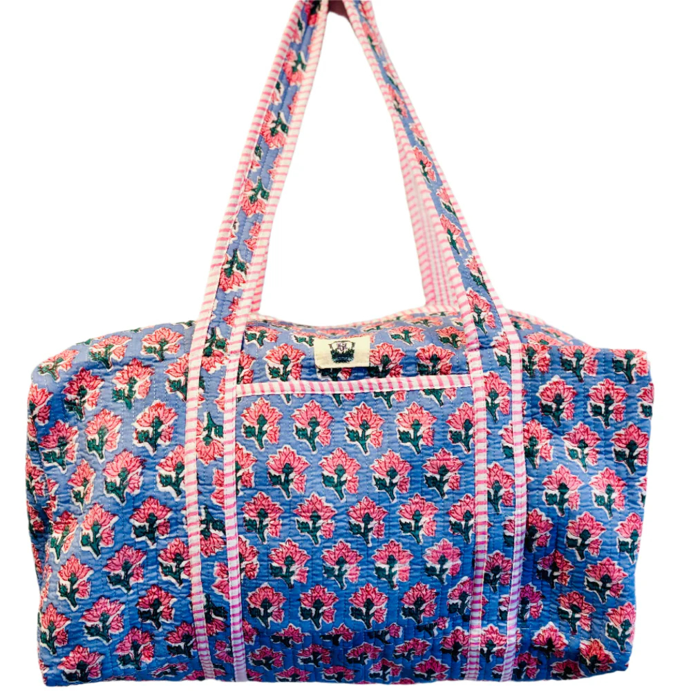 Heart of Grace Quilted Cotton Duffel Bags - 10" x 10" x 19" - Image 3