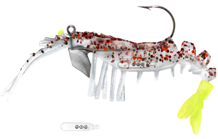Vudu Rattler Shrimp 3.5" Pre-Rigged Soft Lures - 2 pc. - Image 2