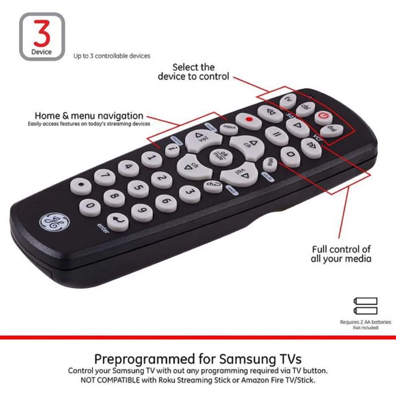 GE Programmable Universal Remote Control - Image 2