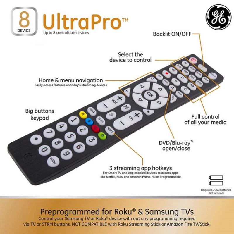 GE Programmable Universal Remote Control - Image 3