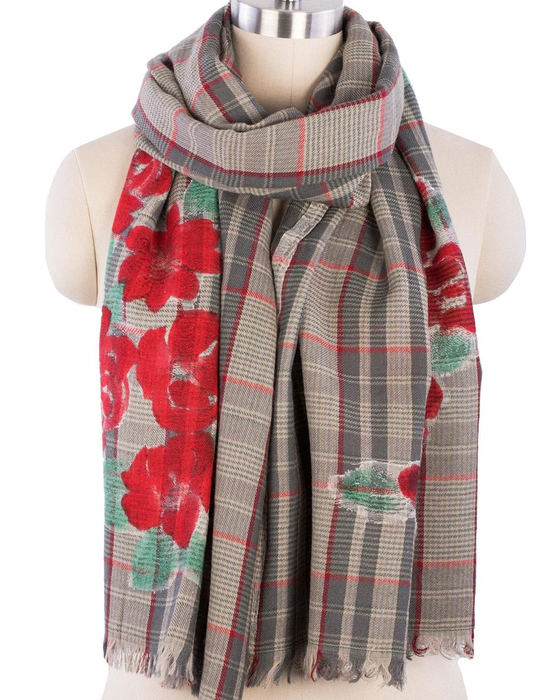 Saachi Cotton Fringed Light Scarves - 39" x 71" - Image 9