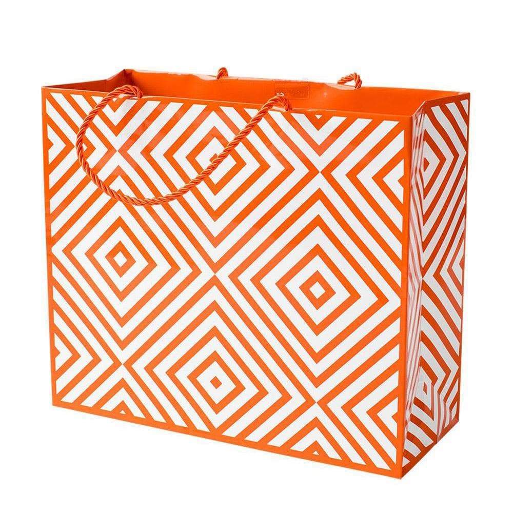 Coral Chevron Gift Bag - Image 2
