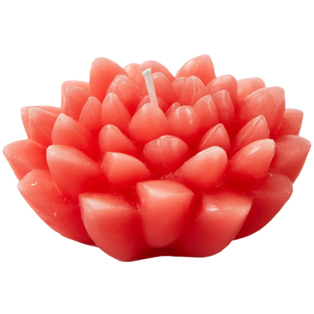 TAG Unscented Paraffin Flower Blossom Candle - 1.5" x 3" - Image 2