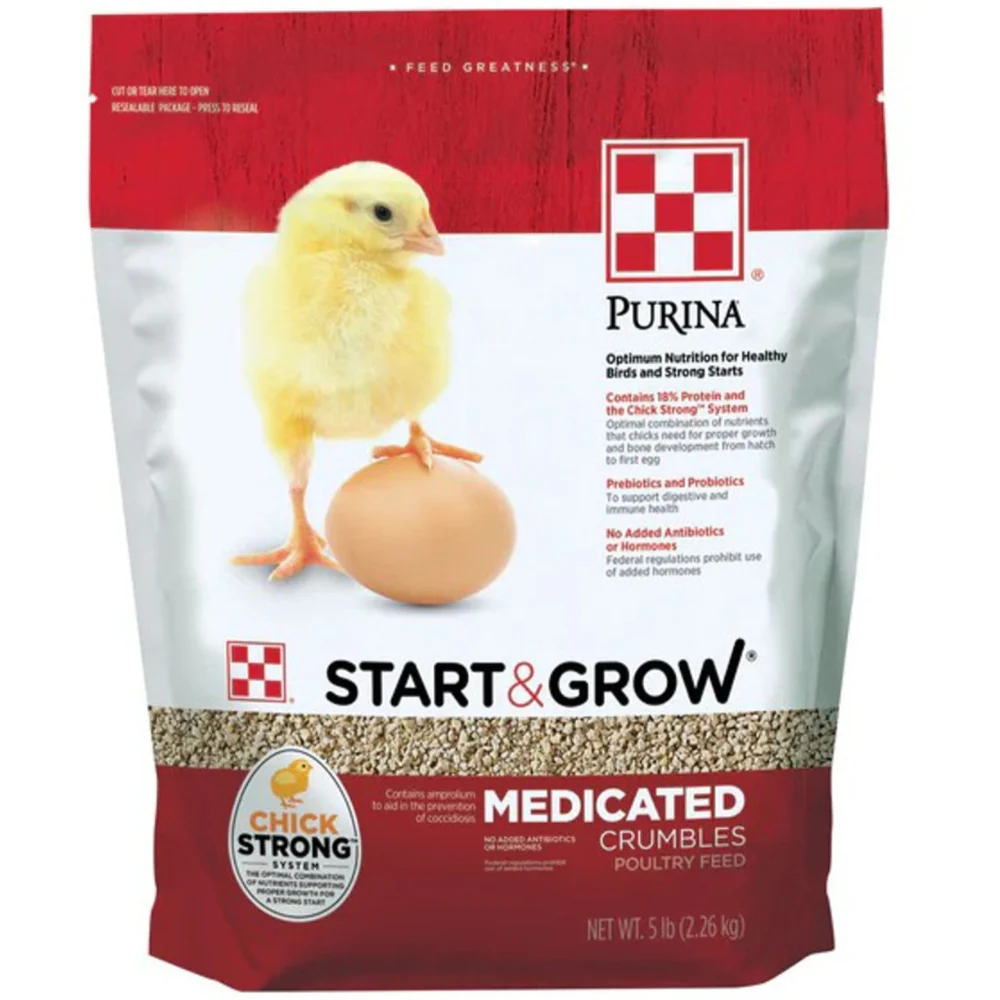 Purina Start & Grow Complete Chick Feed Crumbles - 5, 15, & 50 lb. - Image 3
