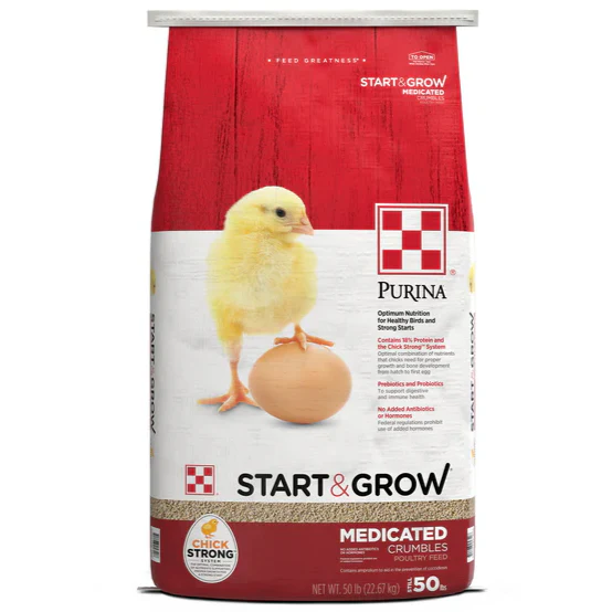 Purina Start & Grow Complete Chick Feed Crumbles - 5, 15, & 50 lb. - Image 5