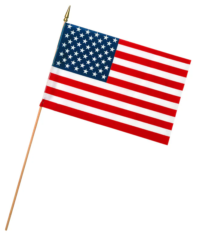 Miniature Polycotton USA Stick Flags - Image 2