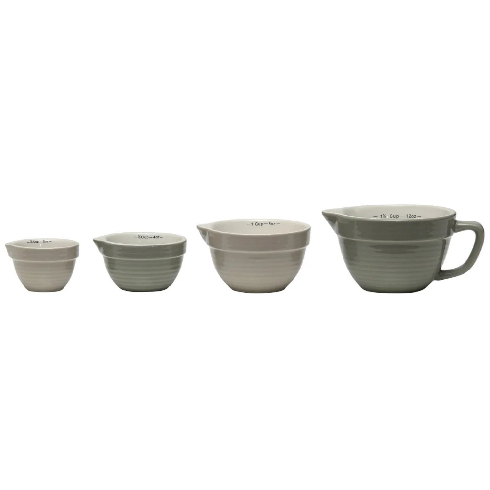 Stoneware Batter Bowl-Style Measuring Cups - 4 pc. - Image 2