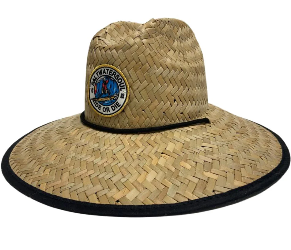 Salt Water Soul Woven Straw Hats w/ Patch - Image 3