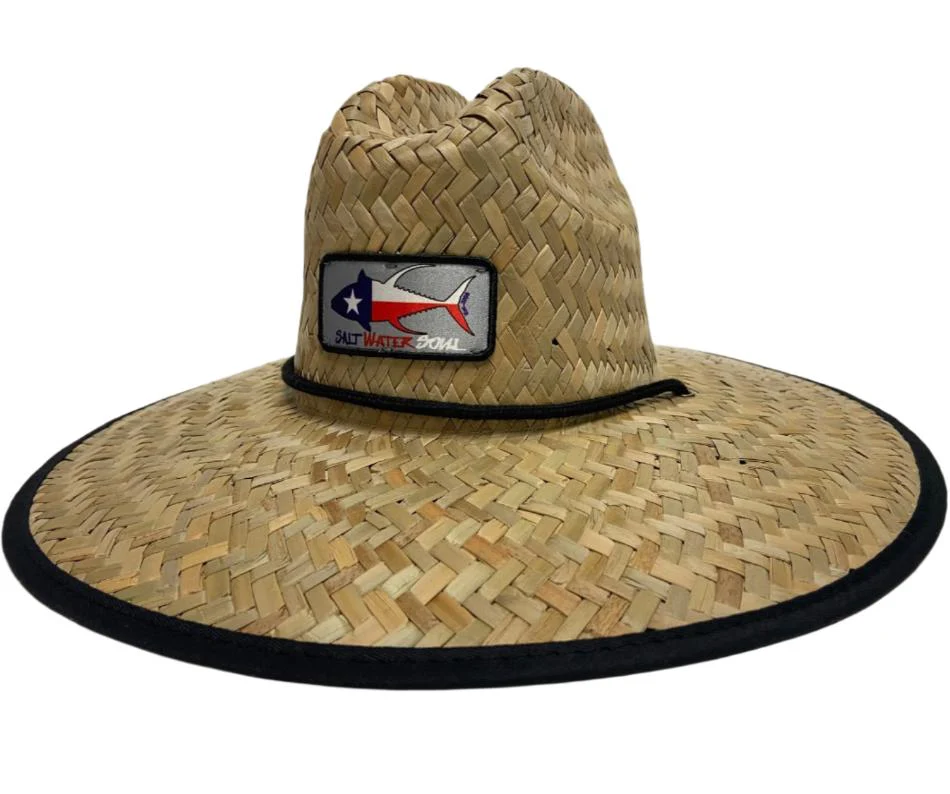 Salt Water Soul Woven Straw Hats w/ Patch - Image 5