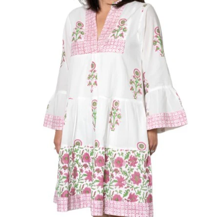 Cotton-Lined Floral Summer Dress - Image 2