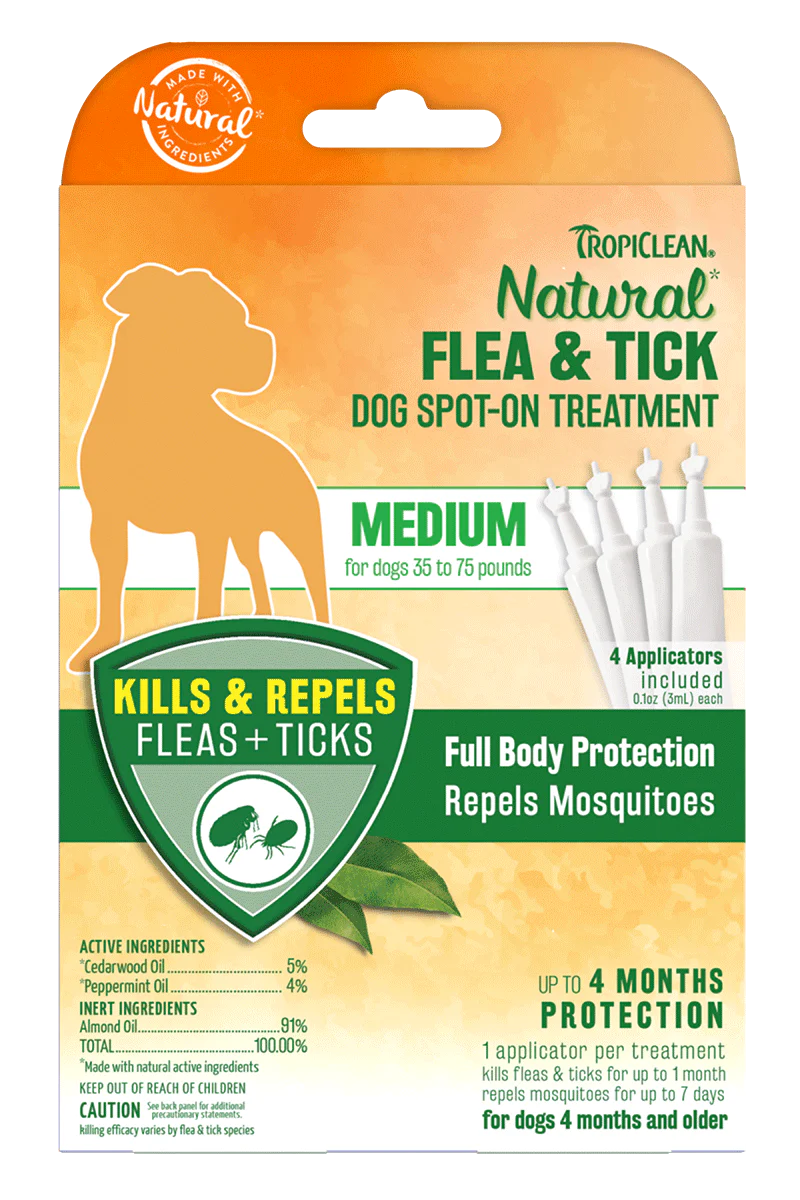 Tropiclean All-Natural Flea & Tick Treatment (Dog) - 4 pc. - Image 2