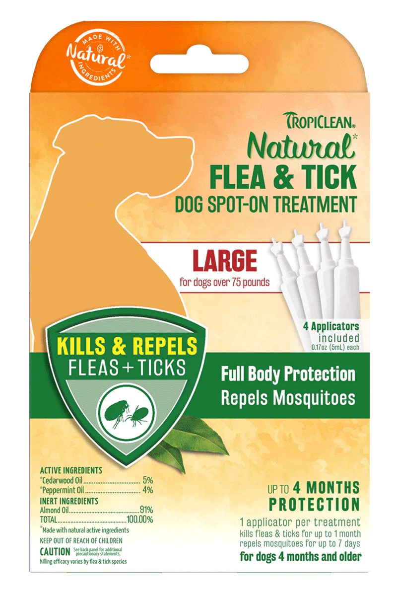 Tropiclean All-Natural Flea & Tick Treatment (Dog) - 4 pc. - Image 3