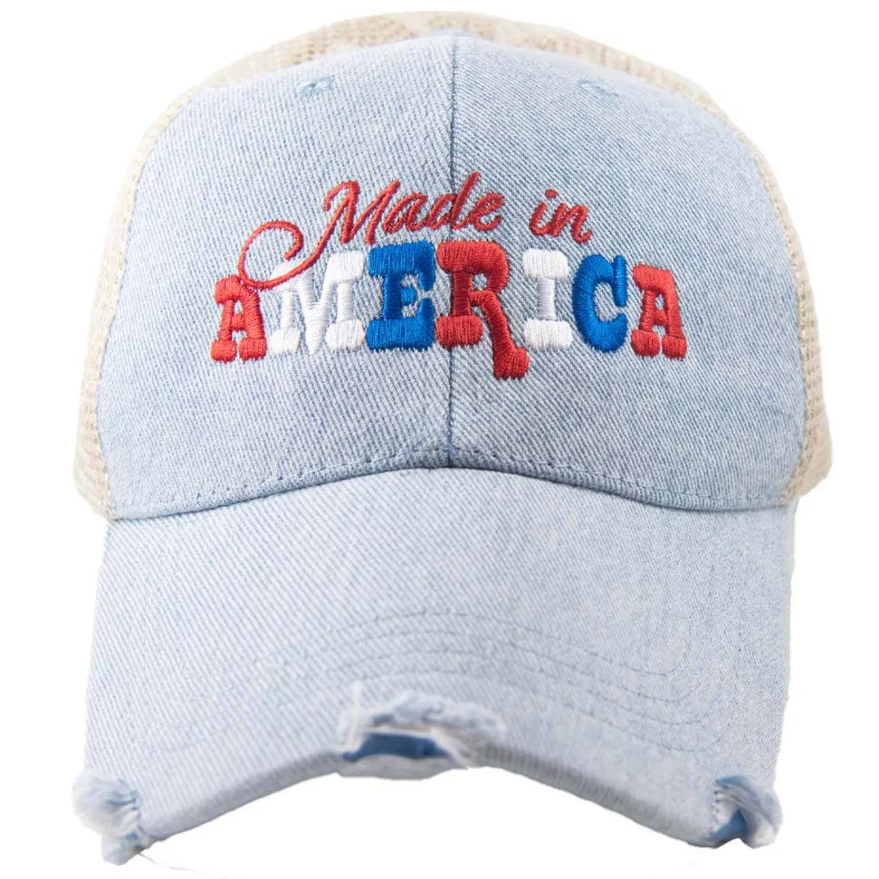 Katydid "Made in America" Distressed Trucker Hat - Image 2