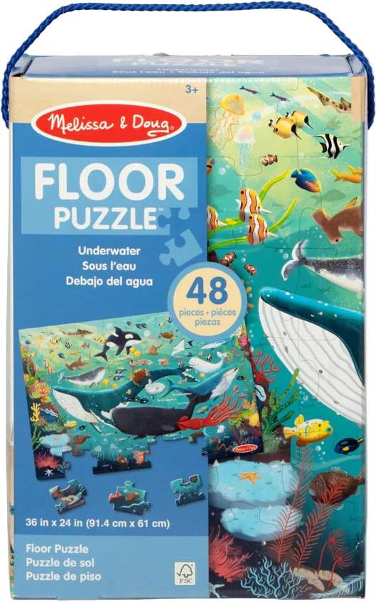 Melissa & Doug Underwater Sea Life Floor Puzzle - 48 pc. - Image 2