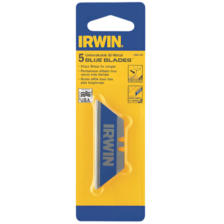 Irwin Bi-Metal Heavy Duty Replacement Razor Blades - 5 pc. - Image 2