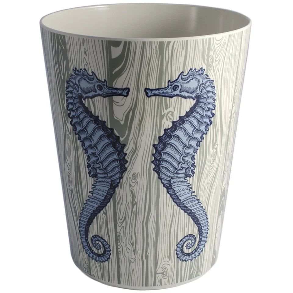 Thomas Paul Melamine Whale & Seahorses Waste Basket - 10" - Image 2