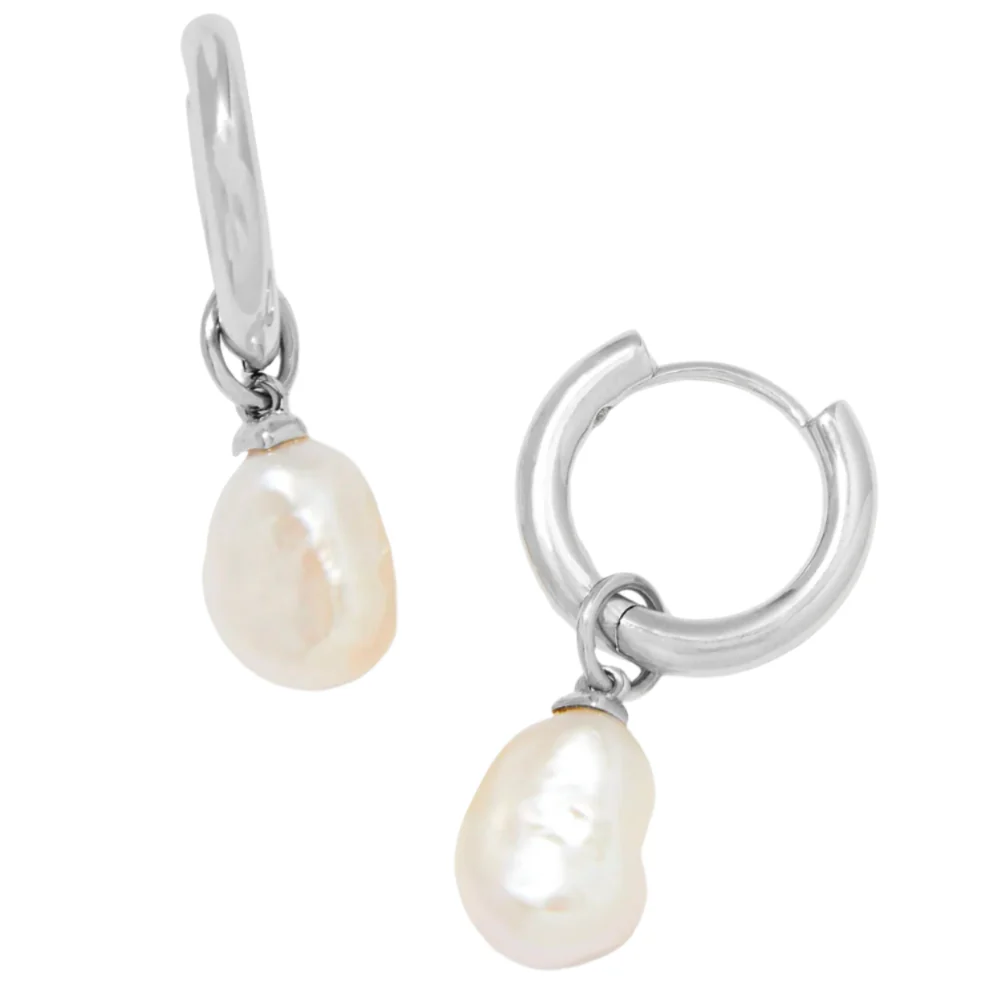 Kendra Scott Willa Pearl "Huggie" Earrings - Image 2