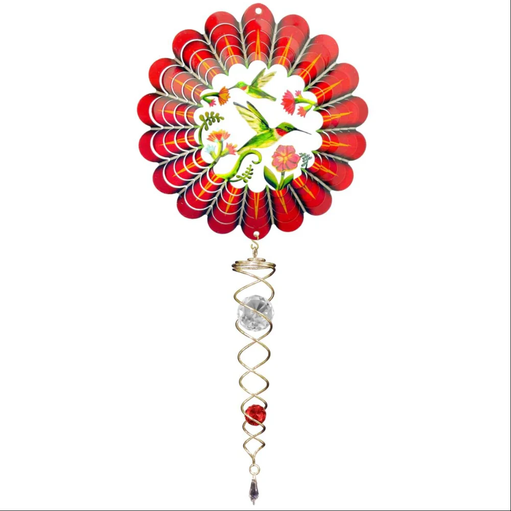 Spinfinity Stainless Steel Mini Wind Spinners w/ Twister Tail - 14" - Image 4