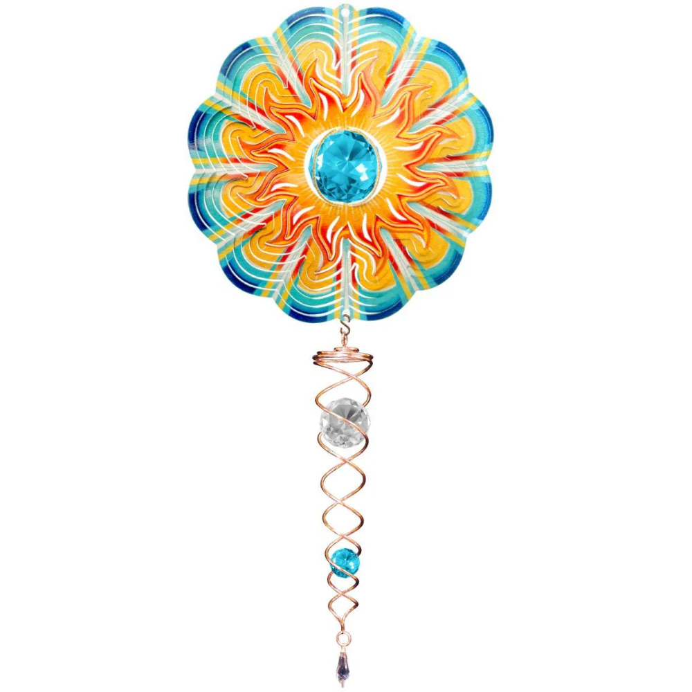 Spinfinity Stainless Steel Mini Wind Spinners w/ Twister Tail - 14" - Image 6