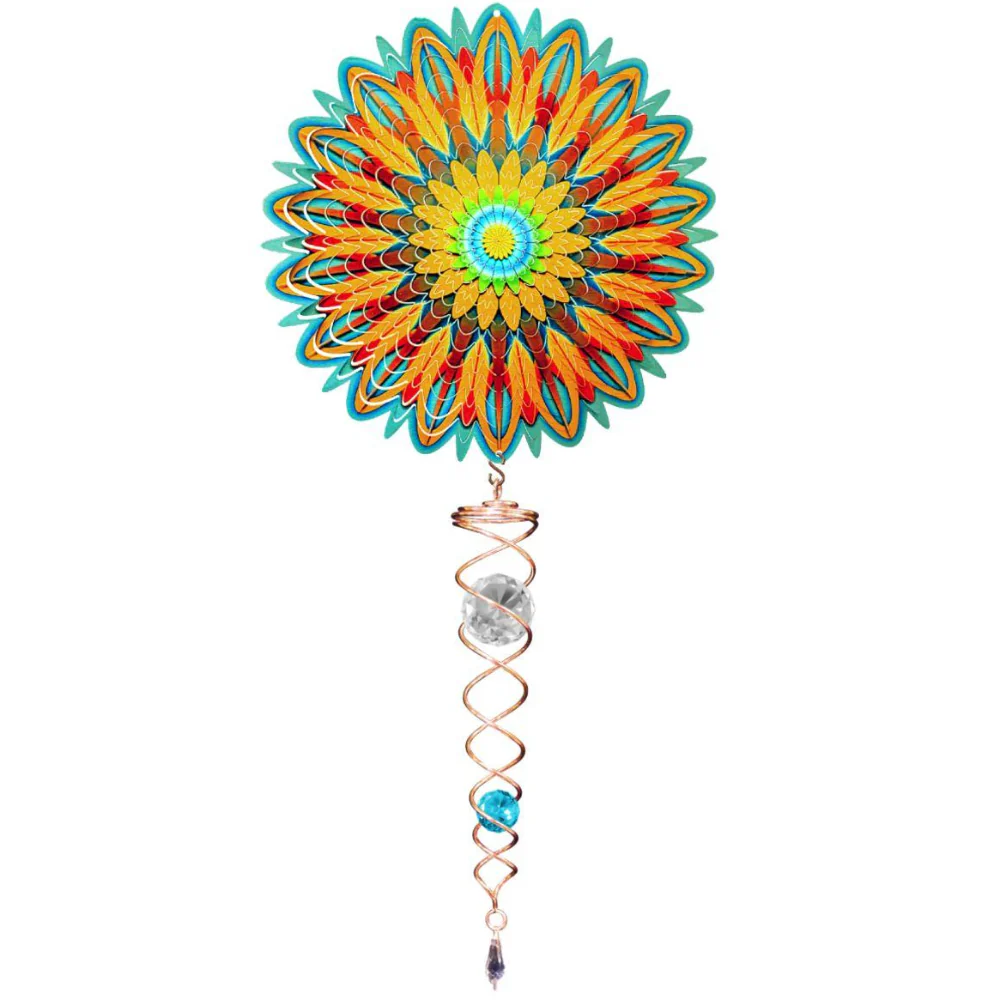 Spinfinity Stainless Steel Mini Wind Spinners w/ Twister Tail - 14" - Image 8