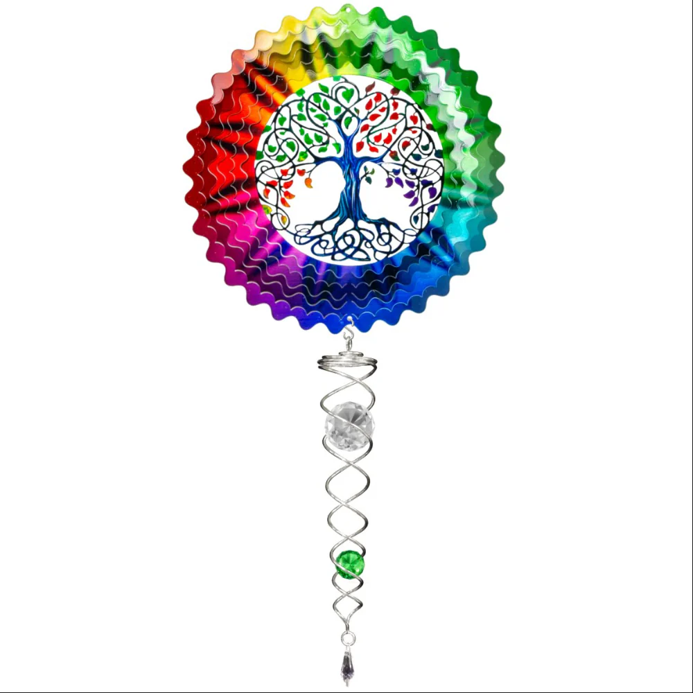 Spinfinity Stainless Steel Mini Wind Spinners w/ Twister Tail - 14" - Image 9