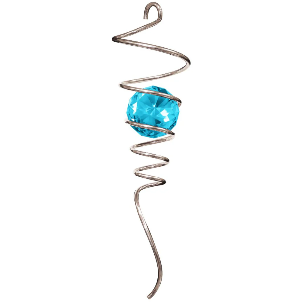 Spinfinity Stainless Steel Spiral Crystal Tail Hangers - 9" - Image 4