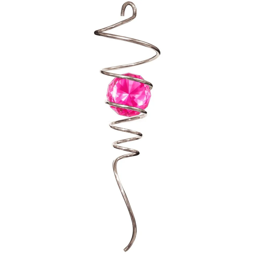 Spinfinity Stainless Steel Spiral Crystal Tail Hangers - 9" - Image 6