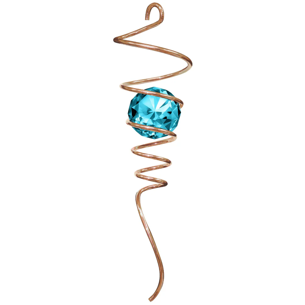Spinfinity Stainless Steel Spiral Crystal Tail Hangers - 9" - Image 7