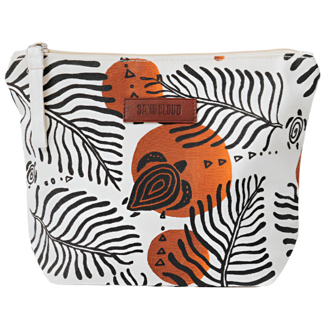 Sand Cloud Cotton Canvas Zipper Pouch - 7" x 9.5" - Image 3